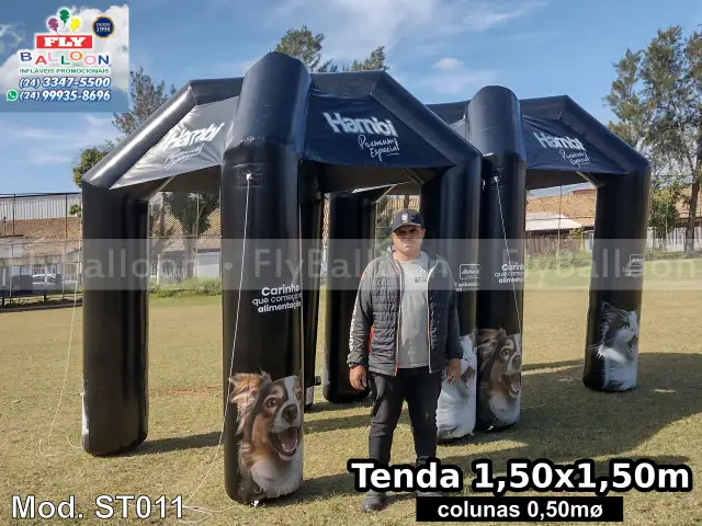 Stands infláveis promocionais Rações Hambi Premium Especial — tendas infláveis para pet