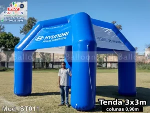 estande inflável promocional hyundai financiamentos